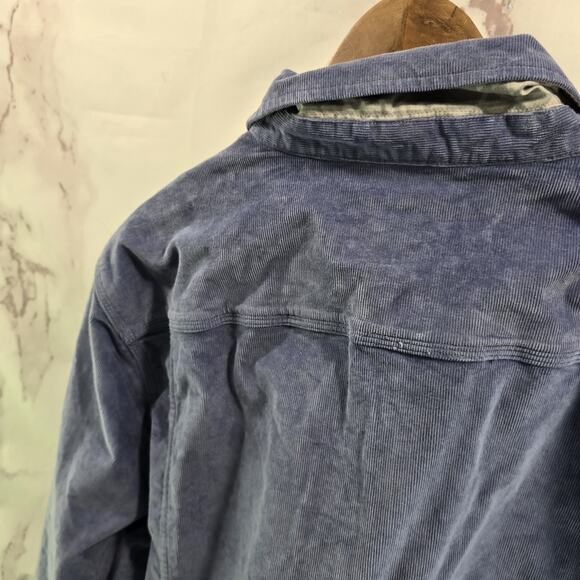 Chubbies Jacket Mens XL Light Blue Corduroy Shirt Jacket Keeper Collared Stretch - Picture 6 of 12